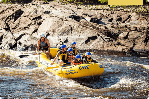 Article de blogue  on a testé pour vous Owl Rafting