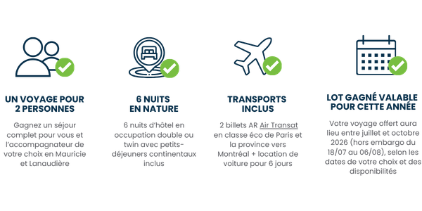 Ce que votre voyage clé en main inclus